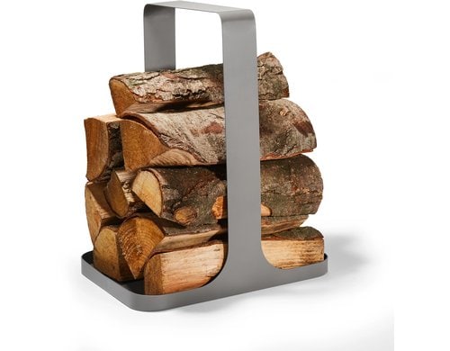 PHILIPPI Kaminholzkorb Log Metall 36x26x44 grau