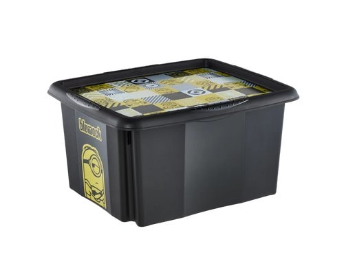 keeeper Dreh-/Stapelbox mit Deckel 24 l Karolina Minions Mosaic