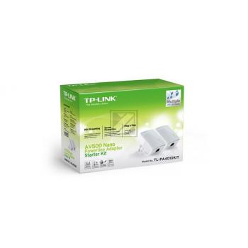 TP-Link TL-PA4010KIT: Powerline Starterkit Bis 600Mbps, 2er Pack, QoS