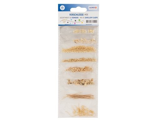 Glorex Schmuckverschlüsse 370 Stück, gold