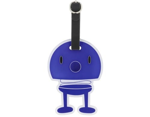 Hoptimist Gepäckanhänger, Blau 10x8x0.7 cm, Silikon