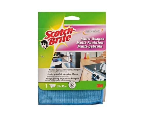 3M Scotch-Brite Mikrofasertücher All-in-One Tuch, 1 Stück, farbig sortiert