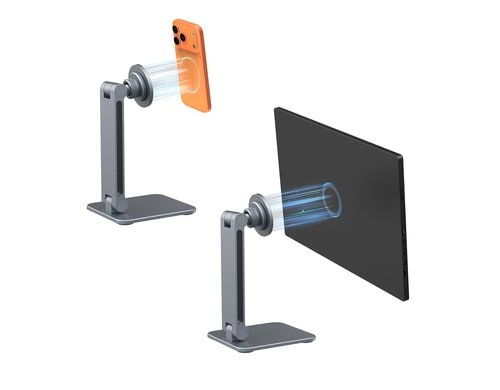 4SMARTS Halterung ErgoPro Desk Stand, Grau Magnetisch, Tablet/Smartphone