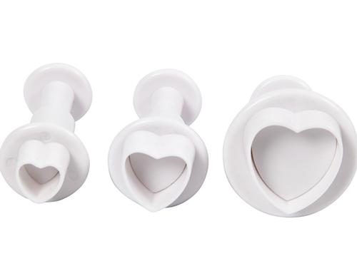 Creativ Company Ausstecher mit Stempelgriff 2 + 2.3 + 3 cm