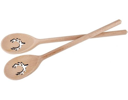 creanorm Kochlöffel Geweih, 30cm Geweih Laserschnitt
