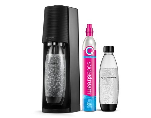 Sodastream Terra black Mega Pack CQC, inkl. 60l Zylinder, 2x Fuse Flasche 1l