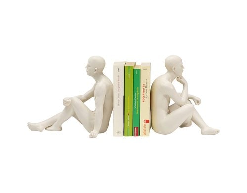 Kare Buchstütze Meditating Man 2er Set
