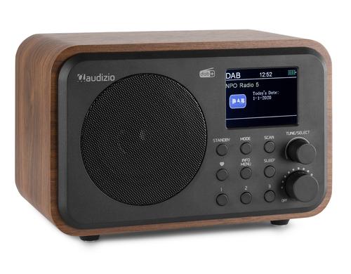 Audizio Milan DAB+ Radio mit BT u. FM, Holzoptik