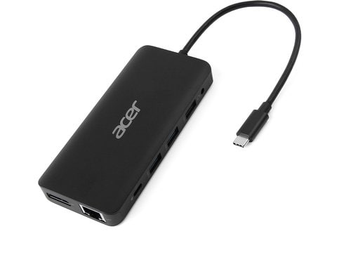 Acer Dockingstation USB-C,12-in-1, black USB, HDMI, DP, SD+TF-Slots, Audio, RJ45