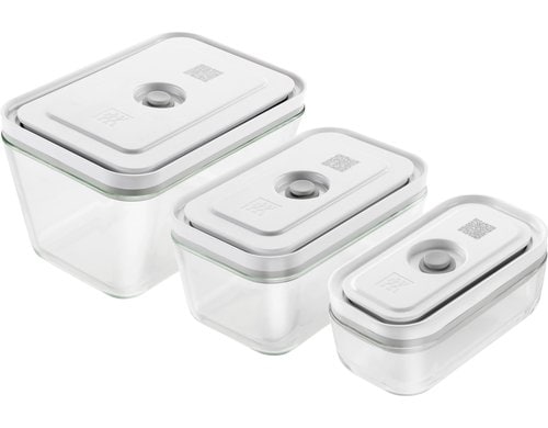 Zwilling 3tlg. Fresh & Save Vakuumbox Glas S,M,L Glas 21.4x14.4x12.8cm