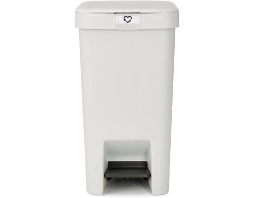 Brabantia Treteimer StepUp Recyclingeimer, 16 Liter, Light Grey