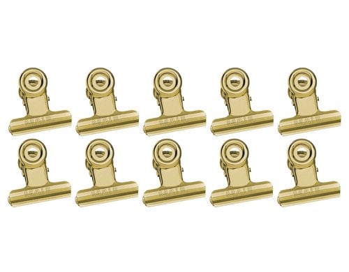MAUL Papier-Klemmer MAULstandard Breite 30 mm, 10er Pack, gold