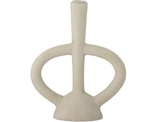Bloomingville Kerzenständer Ramina Weiss, Polyresin, L19,5xH21xB8 cm