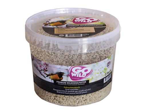 GoWild Wildvogelfutter Erdnusskernbr. 2.5Kg 5 Liter Kübel
