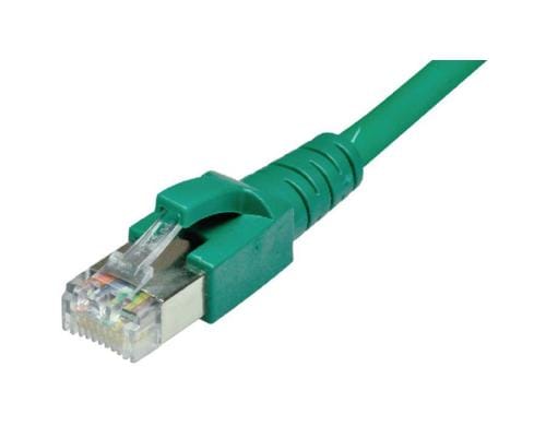 Dätwyler Patchkabel: S/FTP, 0.2m, grün Cat.6A, AWG26, 10Gbps, 500MHz