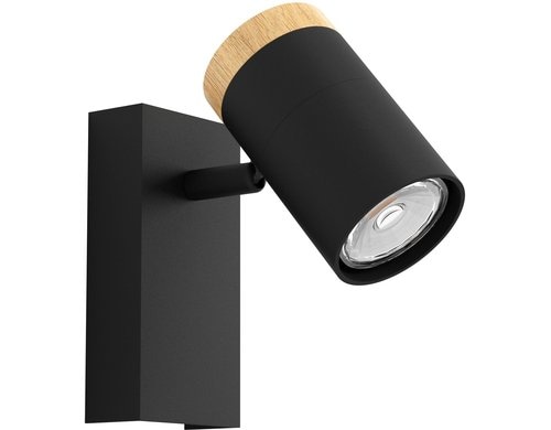 EGLO Wand-/Deckenleuchte CARTAGENA schwarz inkl. GU10 1x4,5W