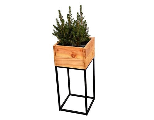 Blumenkasten mit Untergestell 30x30xH70 cm