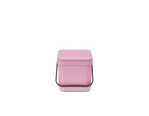 Brabantia Sort & Go Recyclingbehälter Inhalt 6 Liter, Lilac Pink