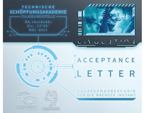 Expertenspiel Civolution Acceptance Letter