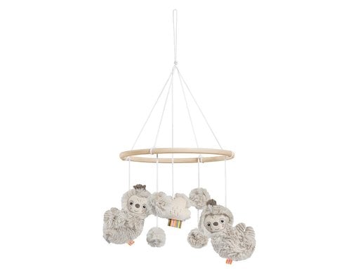 Fehn Holz-Mobile Faultier Grau/Beige