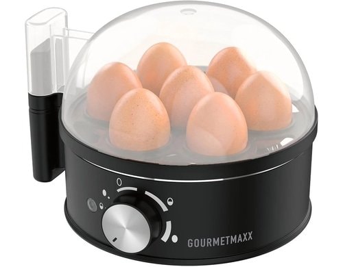 GOURMETmaxx Eierkocher 400W schwarz matt für 7 Eier