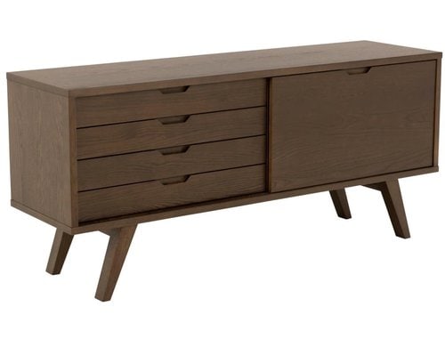 AC Design Sideboard A-Line Dunkelbraun, 160x45x72 cm