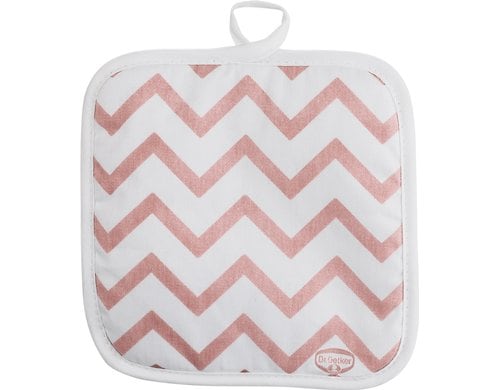 Dr. Oetker Topflappen rosa/grau Retro Design
