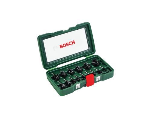 Bosch 15-teiliges HM-Fräser-Set 1/4 mm Schaft