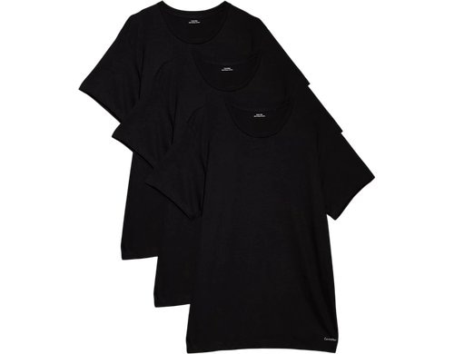 Calvin Klein S/S Crew Neck 3Pk Black, M