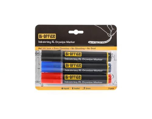 Bi-Office Whiteboardmarker Inkstring 3 Stk., schwarz/rot/blau