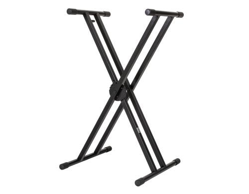 Bemero KS-8020BK Keyboardständer X-Stand, doppelt verstrebt, Höhe: 680-980mm