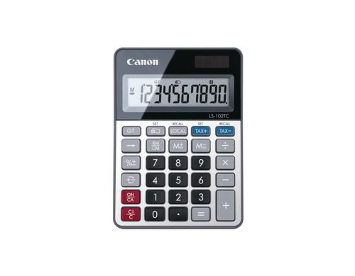 Canon Tischrechner CA-LS102TC Solar- und Batteriebetrieb, 12-stellig