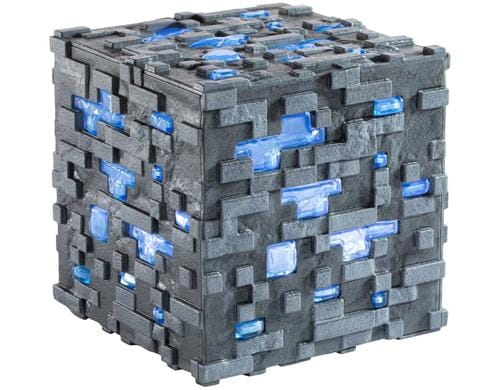 Minecraft Illuminating Diamond Ore Cube 10cm, benötigt 3x AAA Batterien
