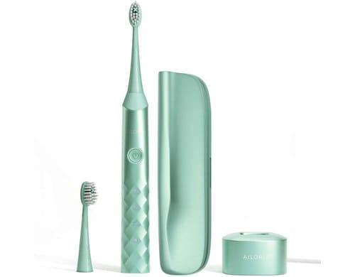 Ailoria Schallzahnbürste Shine Bright Set Seabreez, inkl. 2 Ersatzköpfe und Reiseetui