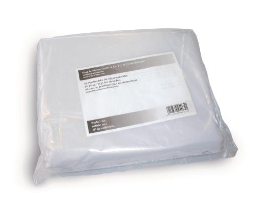 IDEAL Aktenvernichter Plastiksäcke 9037 560/340x1220mm, 0.05mm PE-LD, 50 Stk.
