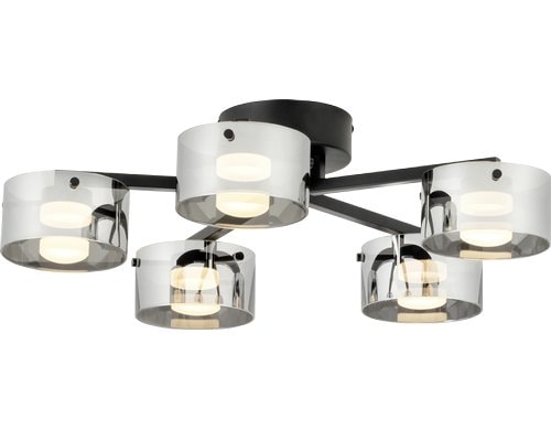 EGLO LED Deckenleuchte COPILLOS silber inkl. LED 5x5,4W 3000K