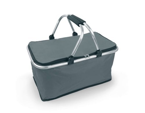 EASYmaxx Thermo-Einkaufskorb 25l grau faltba, Einkaufstasche,