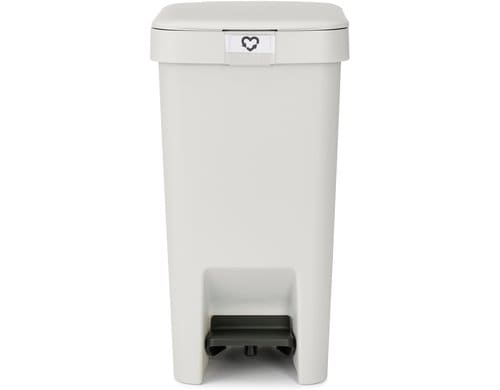 Brabantia Treteimer StepUp Recyclingeimer, 10 Liter, Light Grey