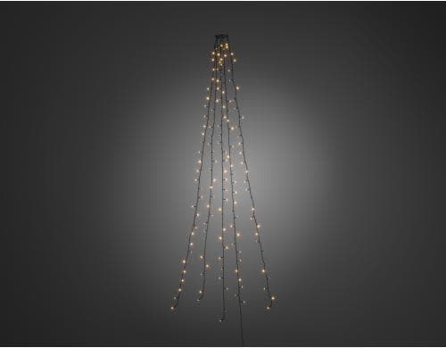 Konstsmide Baummantel LED, 5x30 LED, Indoor Bernsteinfarben, Kabel dunkelgrün