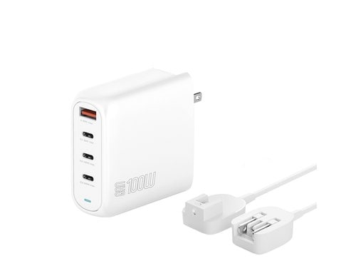 4smarts Ladegerät GaN Flex Pro 100W Travel Edition, weiss