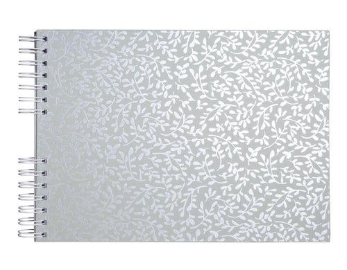 Exacompta Spiral-Fotoalbum AutentiK Salbei 32x22cm, 250g/m2, 50 Seiten, weiss