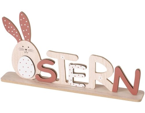 Boltze Schriftzug Ostern Benji MDF, 36.5x18.6x5.1cm