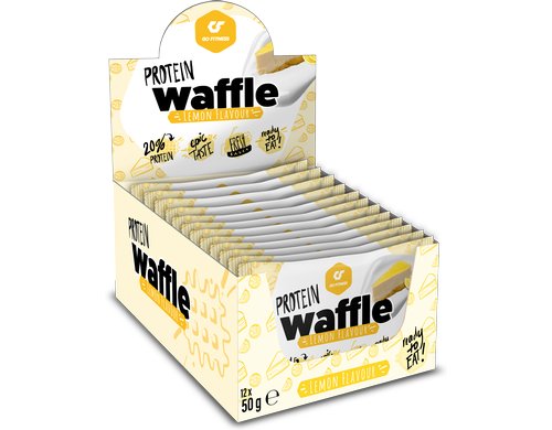 GoFitness Nutrition Protein Waffle Box Lemon, 12x50g