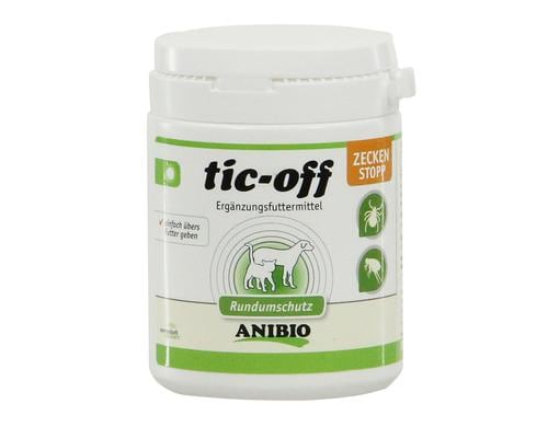 Anibio tic-off, Ergänzungsfutter, 140g Floh- und Zeckenschutz