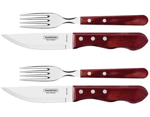 JUMBO Steakbesteck, 4-tlg., Edelstahl Für 2 Personen