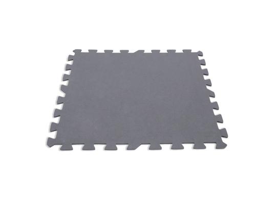 Bodenschutzmatten, 8 Stück, 50x50x0.5 cm grau