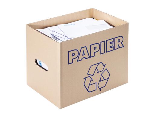 Brieger Altpapier Box 37.2 x 24.7 x 30 cm, braun, 1 Stück