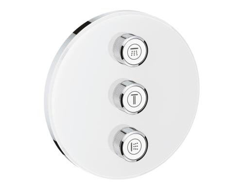 GROHE Grohtherm SmartControl 3-fach Unterputzventil, moon white