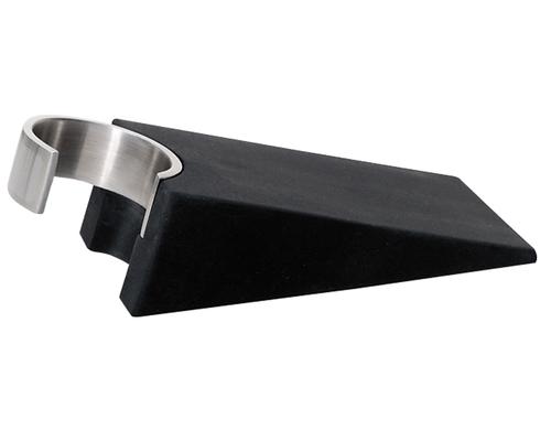 Blomus Türstopper Wedo, Keil 12x5x3 cm (LxBxH), Edelstahl, Gummi