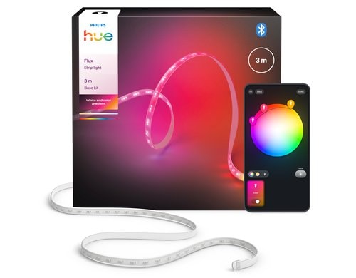Philips Hue Flux Gradient Lightstrip 3m 1x hue Lightstrips 3m, 1x Netzteil, BT